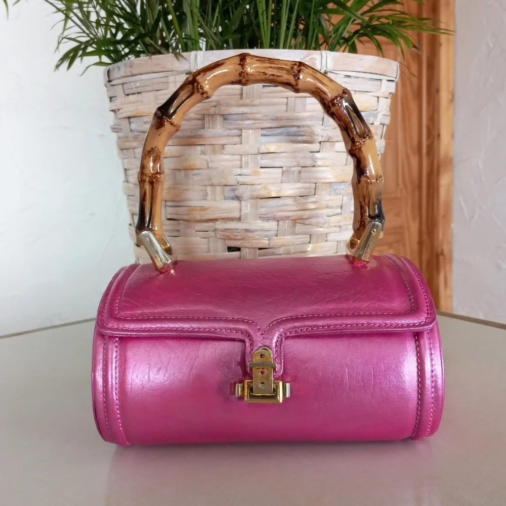 Coblentz Leather, Vintage 1960’s Purse, Made in Italy So cute & leather painted